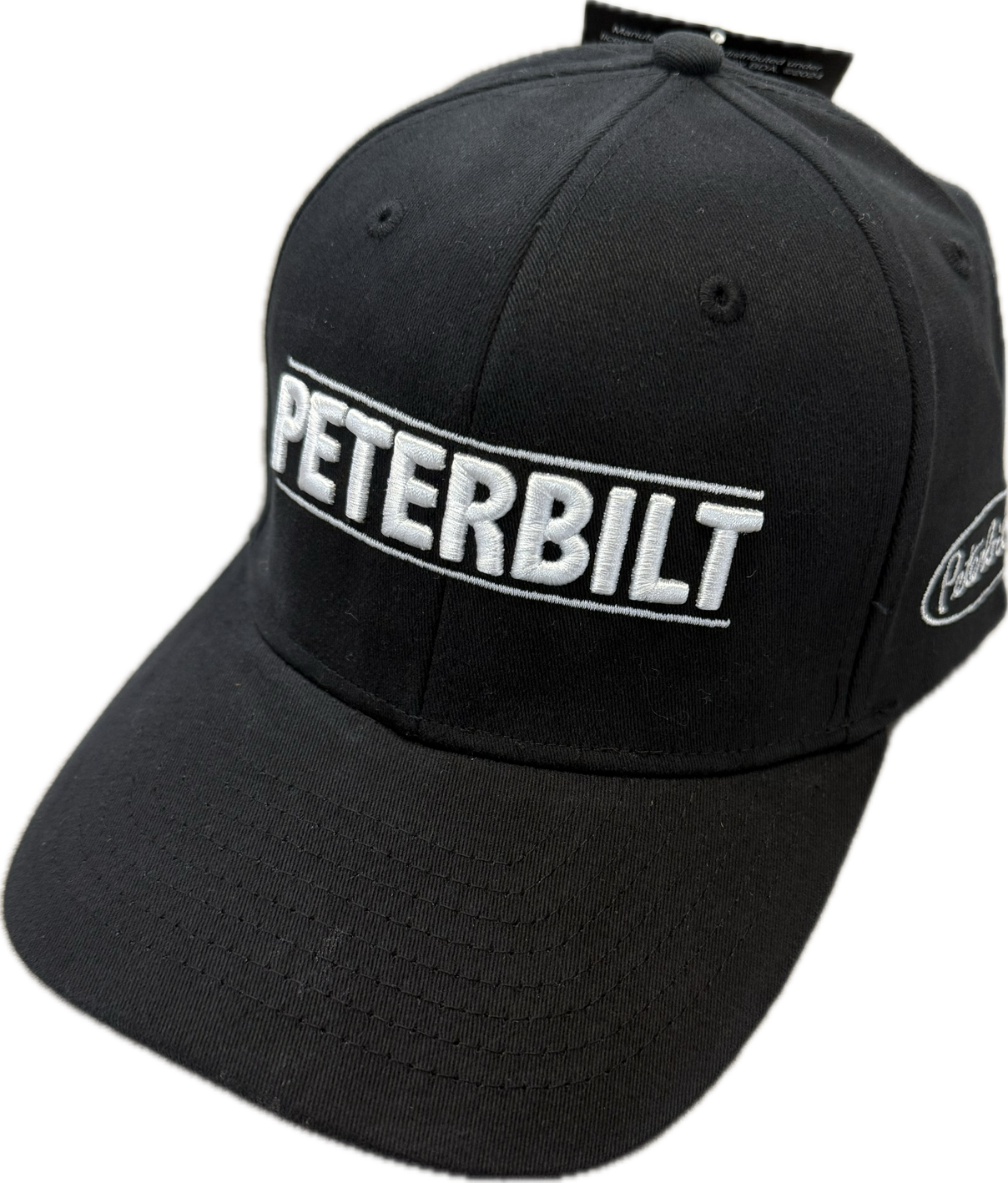 Peterbilt Trucks Patch Hat – Black Baseball Cap With Flag, Diesel Gear, New PB