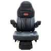 Seats Inc. Legacy Silver Seat with Armrests Black Leather | 188093MWB61-291