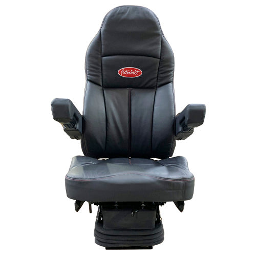 Seats Inc. Legacy Silver Seat with Armrests Black Leather | 188093MWB61-291