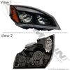 Automann Headlamp Right Hand Black Freightliner | 564.46002R
