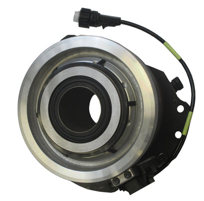 Mechanical bearing component with wiring on a white background