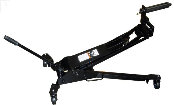 Black car jack on a white background