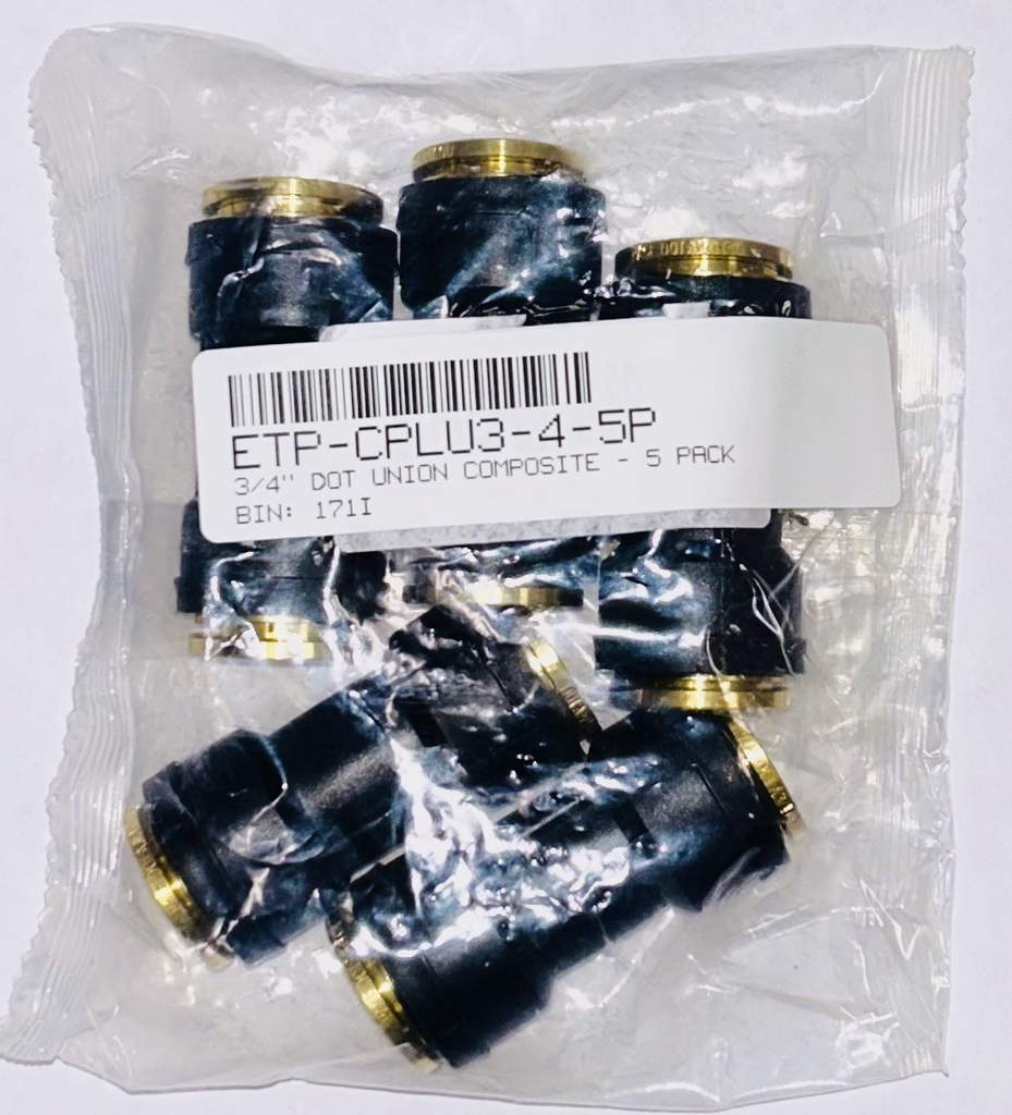 Elite Truck Parts 3/4" DOT UNION COMPOSITE - 5 PACK | ETP-CPLU3-4-5P