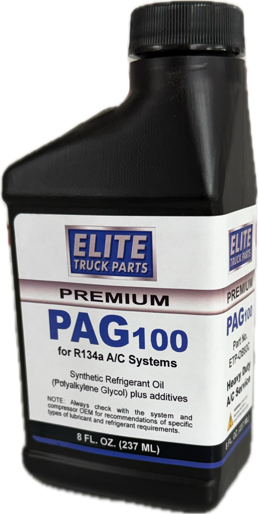Elite Truck Parts PAG100 Synthetic Refrigerant Oil 8oz | ETP-OB93C