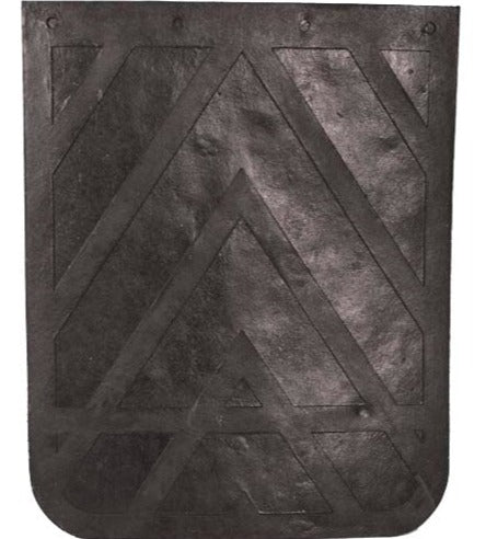Elite Truck Parts Black Rubber Mudflaps - 24 X 30 X 1/4" - Chevron | ETP-2430CD