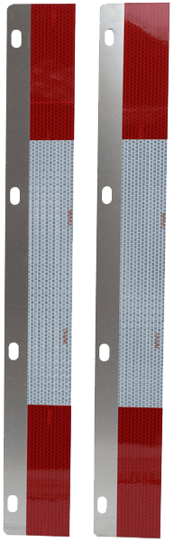 Elite Truck Parts Aluminiuminum Conspicuity Plate Set - Straight | ETP-RT25