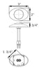 Optronics Lighting Mkr Lght-Bull Conn Bezl Amb/ | 00212236P