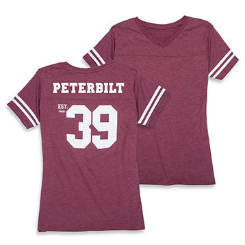 Official Peterbilt Merchandise T-Shirt-Ladies Football Burg | 1430835-82