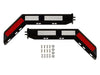 Betts Spring Loaded Angled Bar Mud Flap Hanger Set | B673025WTBK