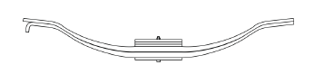 Elite Drive Axle Spring - 3 Pad/2 Leaf | ETP-03-06996