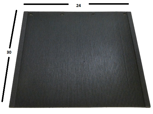 Elite 24 X 30 X 3/8 Thick Composite Rubber Anti-Spray Bl | ETP-2430TPHDB
