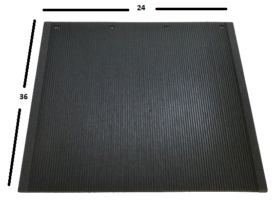 Elite 24 X 36 X 3/8 Thick Composite Rubber Anti-Spray Bl | ETP-2436TPHDB