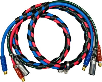 Elite Truck Parts 12" Air/Electric Kit 3 in 1 - Red/Blue Hoses | ETP-30-2151RB