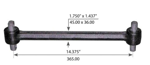 Elite Truck Parts Torque Arm 14.375" - Hendrickson | ETP-48411-006