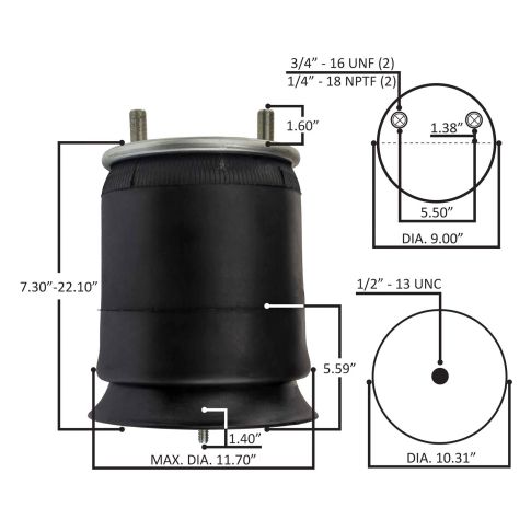Elite Air Spring - Hendrickson | ETP-9626