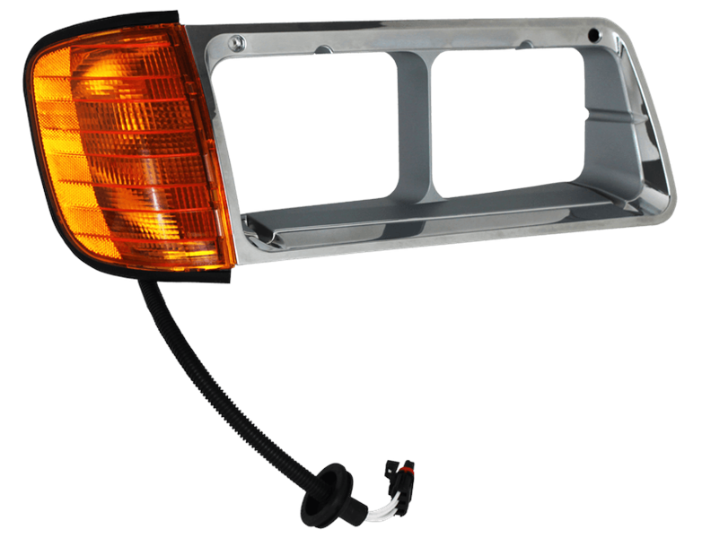 Elite R/H Bezel W/Signal Lamp Chrome - Freightliner | ETP-A06-20738-001
