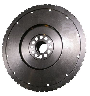 Metallic flywheel on a white background