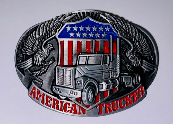 Elite Truck Parts Belt Buckle American Trucker | ETP-ATBB003