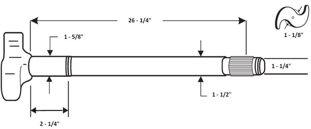 Elite Right Hand Cam Shaft 26-1/4" 28 Spline | ETP-CS11861
