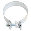Elite Truck Parts Narrow Band Clamp - 4" Aluminiuminized | ETP-EC40AA