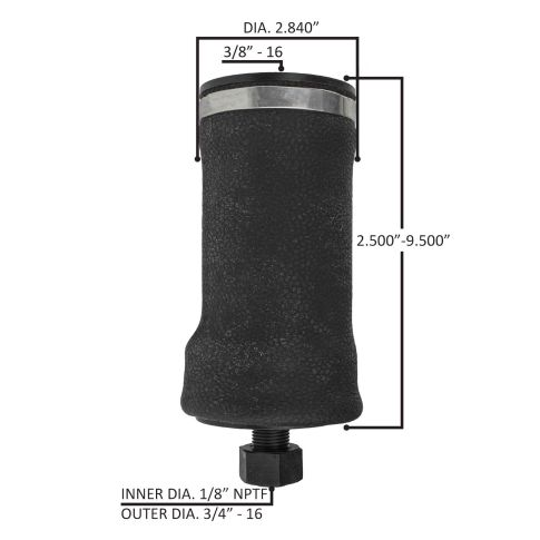Elite Truck Parts Cab Air Spring | ETP-R81-6003
