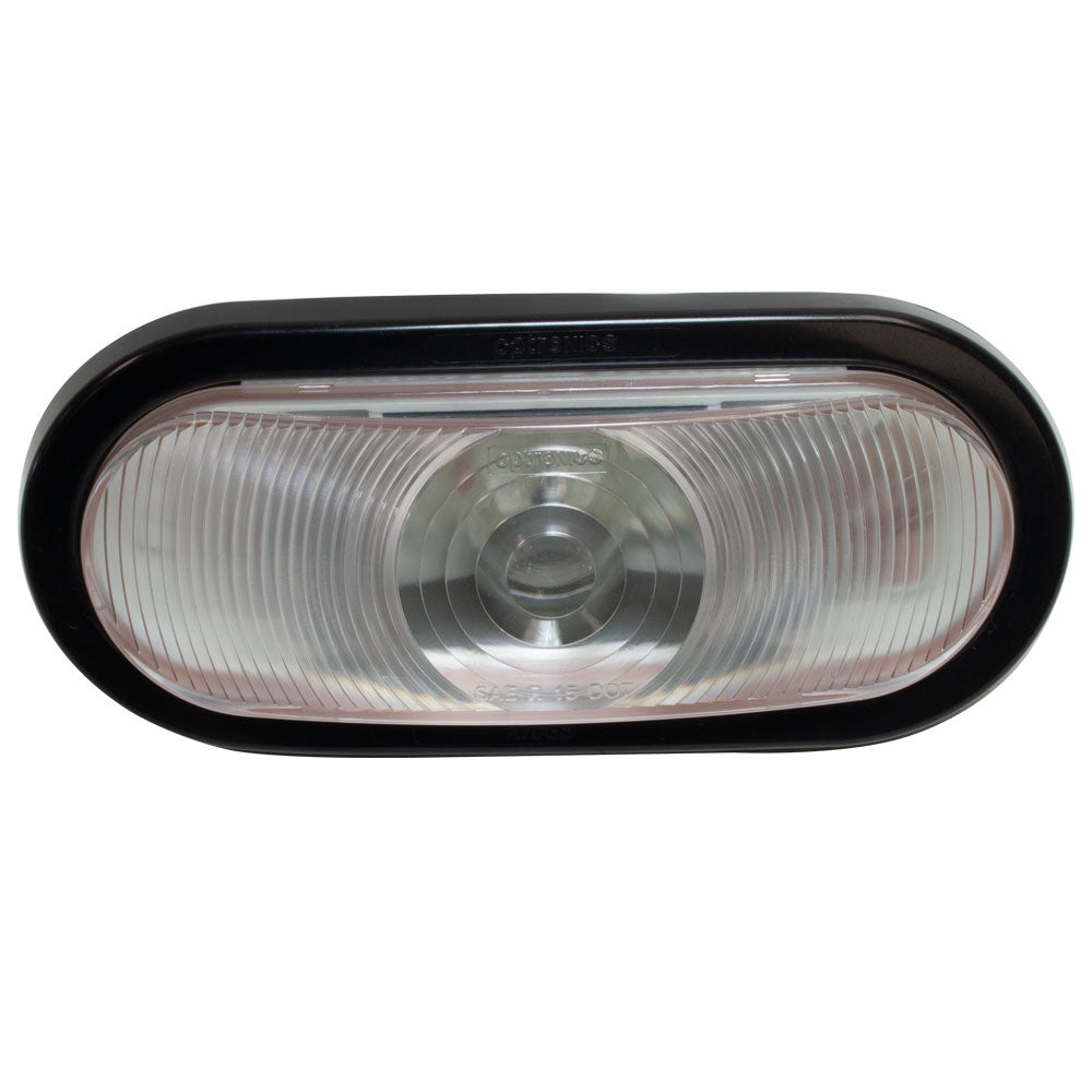 Optronics Lighting 6" Oval Incan B/U; Sealed; Red; A70Gb | P54-6136