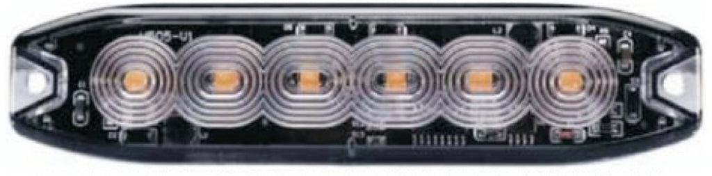 Triton Intertech Amber Grill Or Surface Mount 6-LED Wafer-Thin Stro | TWS-6A