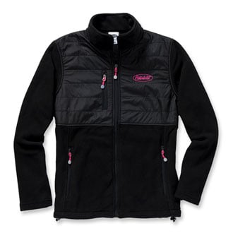 Official Peterbilt Merchandise Jacket-Ladies Fleece Black Pb Xl | 1433372-84