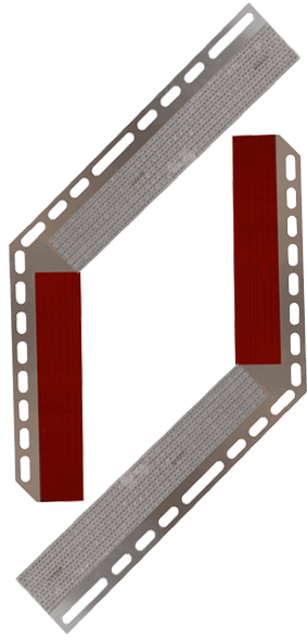 Elite Truck Parts Aluminum Conspicuity Plate Set - Angled | ETP-RT35